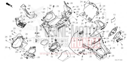 COUVERCLE INTERNE/COUVERCLE DU CARBURANT ADV350AS de 2025
